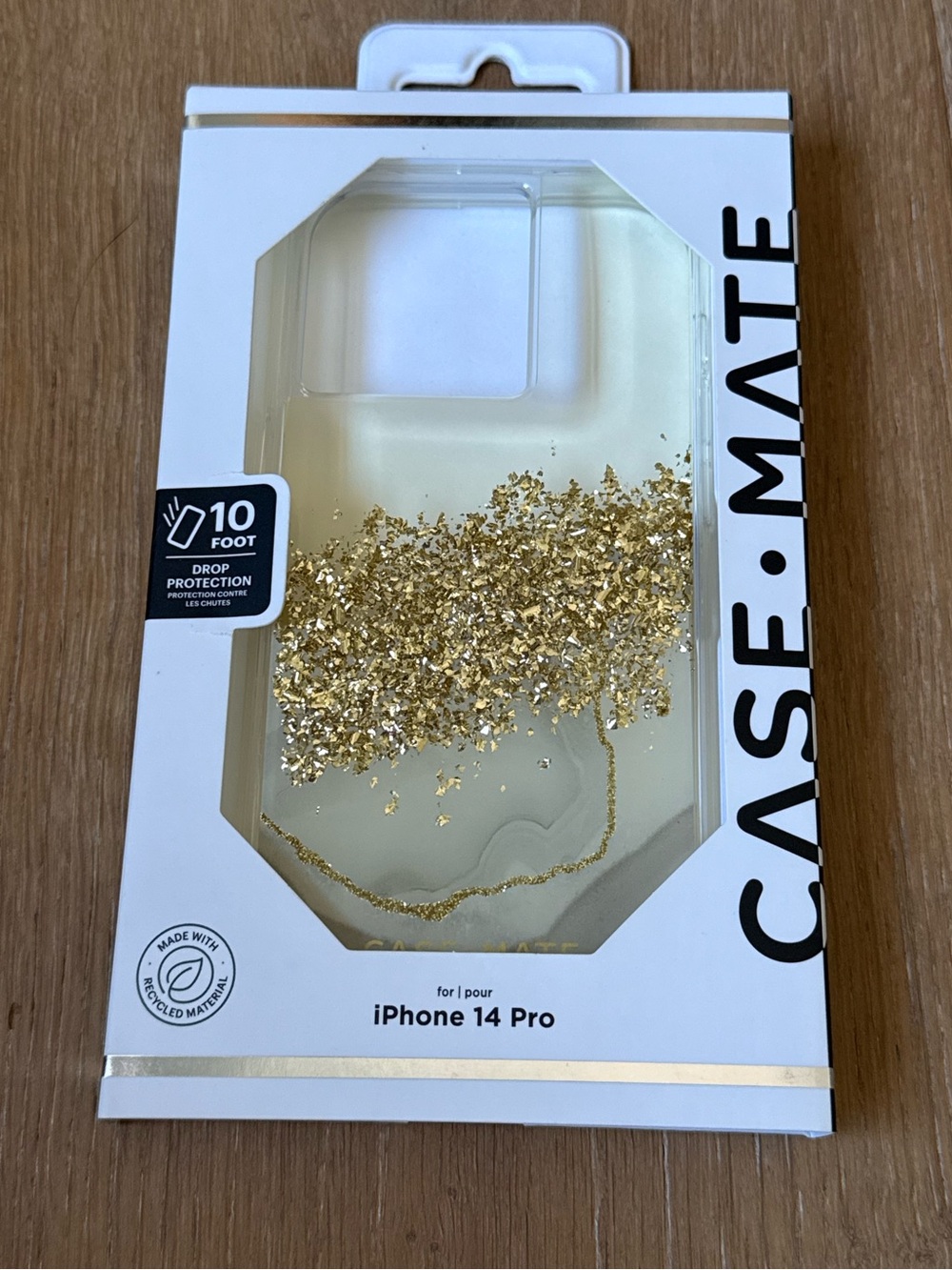 New case-mate Gold Glitter Liquid iPhone 14 PRO gold glitter sparkle marble Case